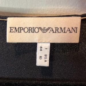 Emporio Armani Mesh Cap Sleeve Top